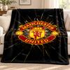 FC Manchester blanket Flannel Blanket Soft Cozy Plush Throw for Sofa Bed Lightweight Home Decoration Outdoor camping
