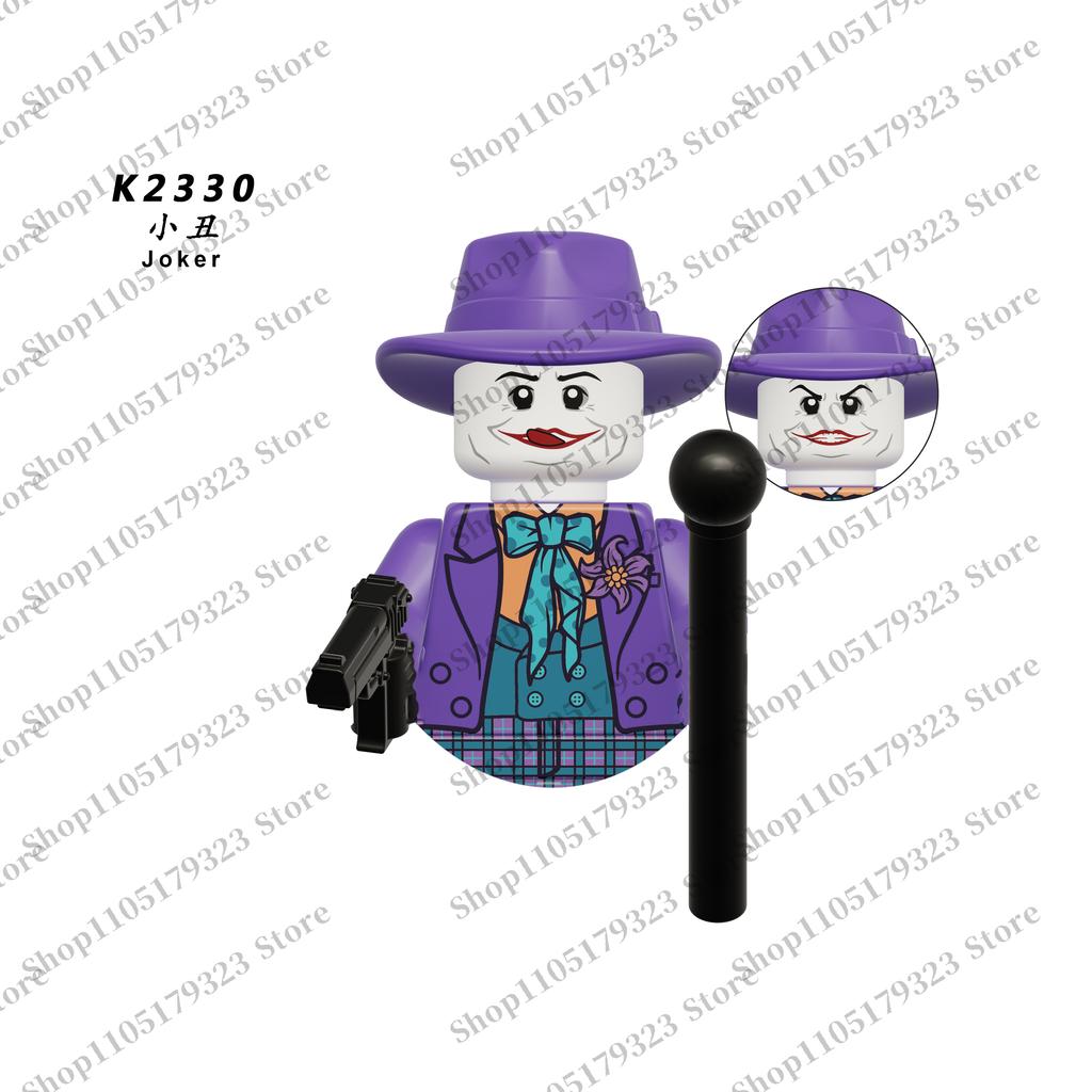 Hot building block toys children's mini brick Superhero Joker Two-Face Robin assembly toys party festival collection gifts