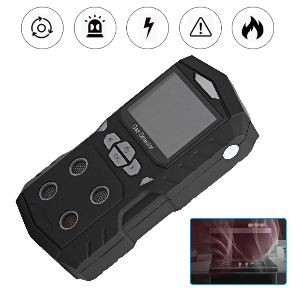 4 v 1 CO/HS O/EX Bezpečnostní siréna Detektor plynu Alarm Monitor Tester Hlas