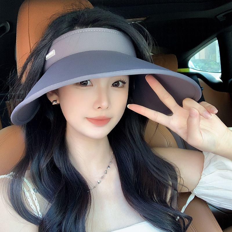 

Foldable Sun Hat for Women 2025 New Arrival Summer UV Protection Big Brim Sun Hat Air Top Sunhat Gray Adjustable (54-60cm)