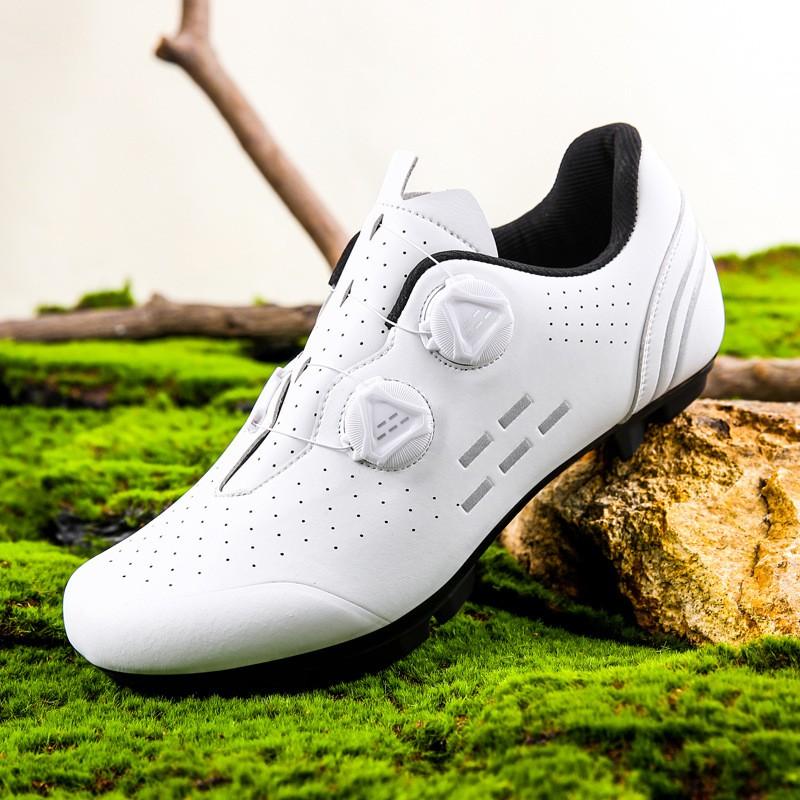Unisex Cycling Shoes Road Mountain Bike Indoor Trainer With Clipless Pedal Set Breathable Fit