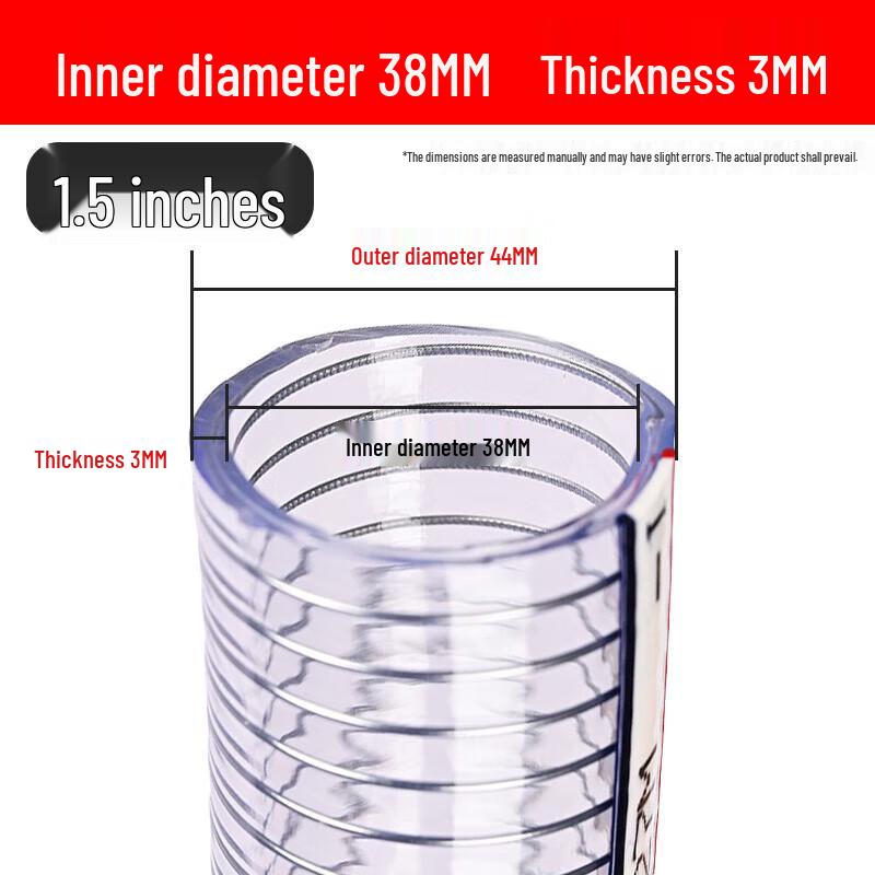 Minxi Transparent PVC Steel Wire Reinforced Hose