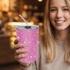 Durable 500ml Rhinestone Water Cup Sparkling Reusable Glitter Coffee Mug Unbreakable Bling Creative Straw Cup Girl