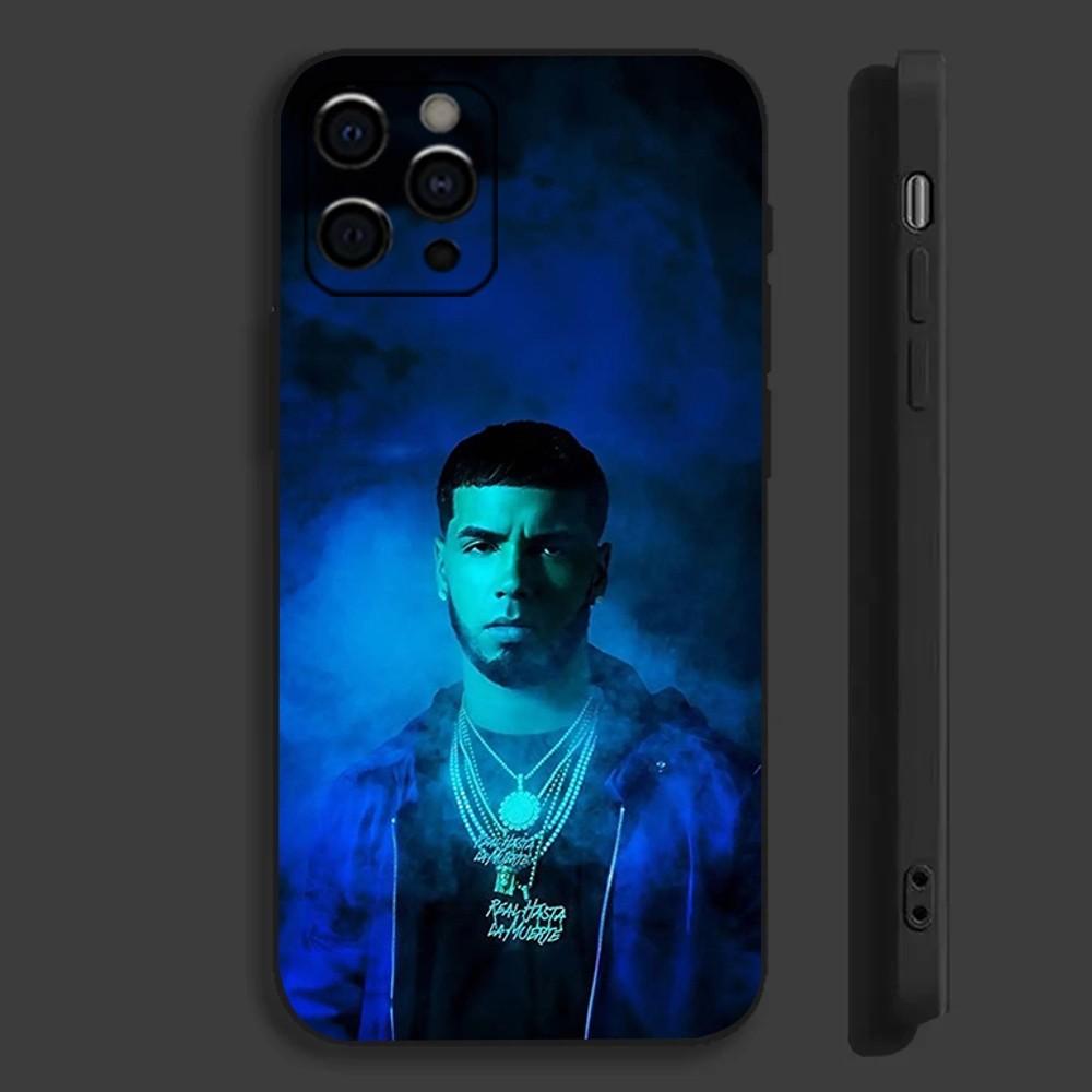 A-Anuel AA Rapper Echte Handyhülle Für Apple iPhone 15,14,13,12,11,Pro,X,XS,Max,XR,Plus,Mini Weiche Schwarze Hülle