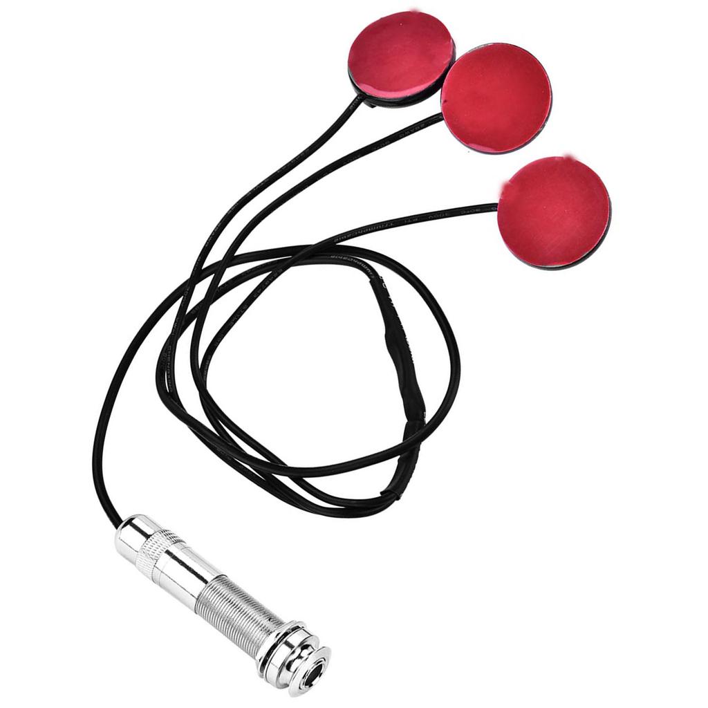 Self adhesive Piezo Transducer Microphone Pickup with Endpin Jack for Guitar Ukulele Violin