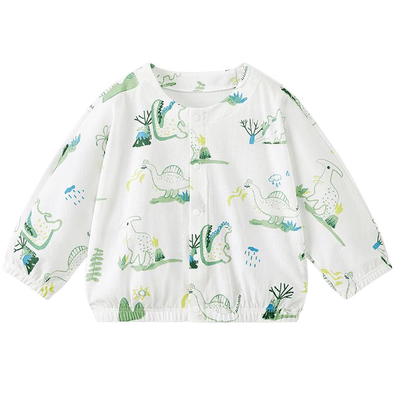 TONGTAI Unisex Baby Thin Pure Cotton Summer Cardigan 80cm