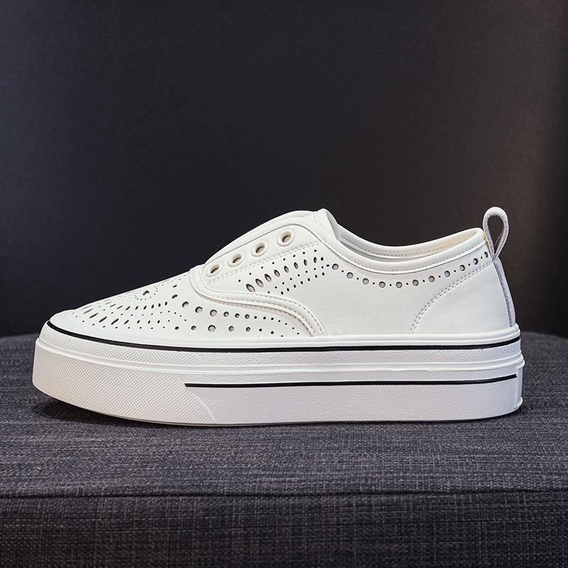 Loafers Women's Little White Shoes 2025 New Autumn Lazy Shoes Low-top Platform Casual Sports Board Shoes Fashion Single Shoes
