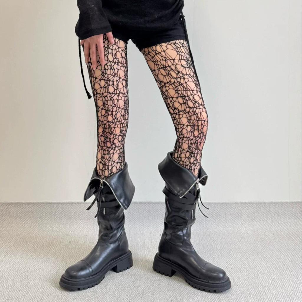 Sexy Mesh Socks Mermaid Spider Hollow Long Legs Socks Sex Leg Stocking for Women Teenage Girls Tights Girl Fishnets
