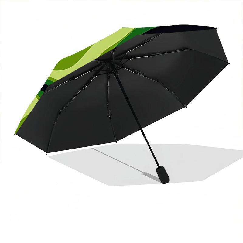 1pc Abstract Patterns Automatic Open/close Folding Compact Umbrella, 8 Rib Sturdy Canopy, Lightweight Portable, Commuting Use, Gift,,116