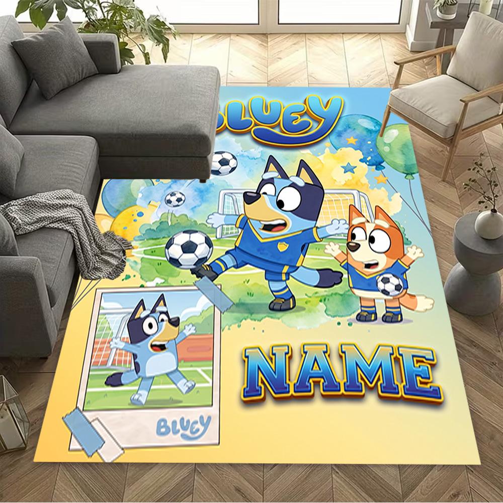 Happy Holiday Celebration Customizable Name Area Rug Perfect for Kitchen Balcony Dining Room Study room Antislip Carpet Decorate Offices