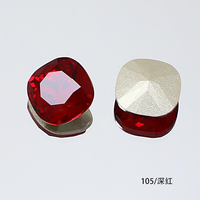 10Pcs Crystal K9 Glass Drill Tip Bottom Drill Fat Square Special-Shaped Nail Drill Clothing Accessories