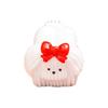 Cute Resin Dog Figurine Miniature Cartoon Cream Puppy Statue for Cake Topper Moss Landscape Fairy Garden DIY Project Home Office Desk Decor