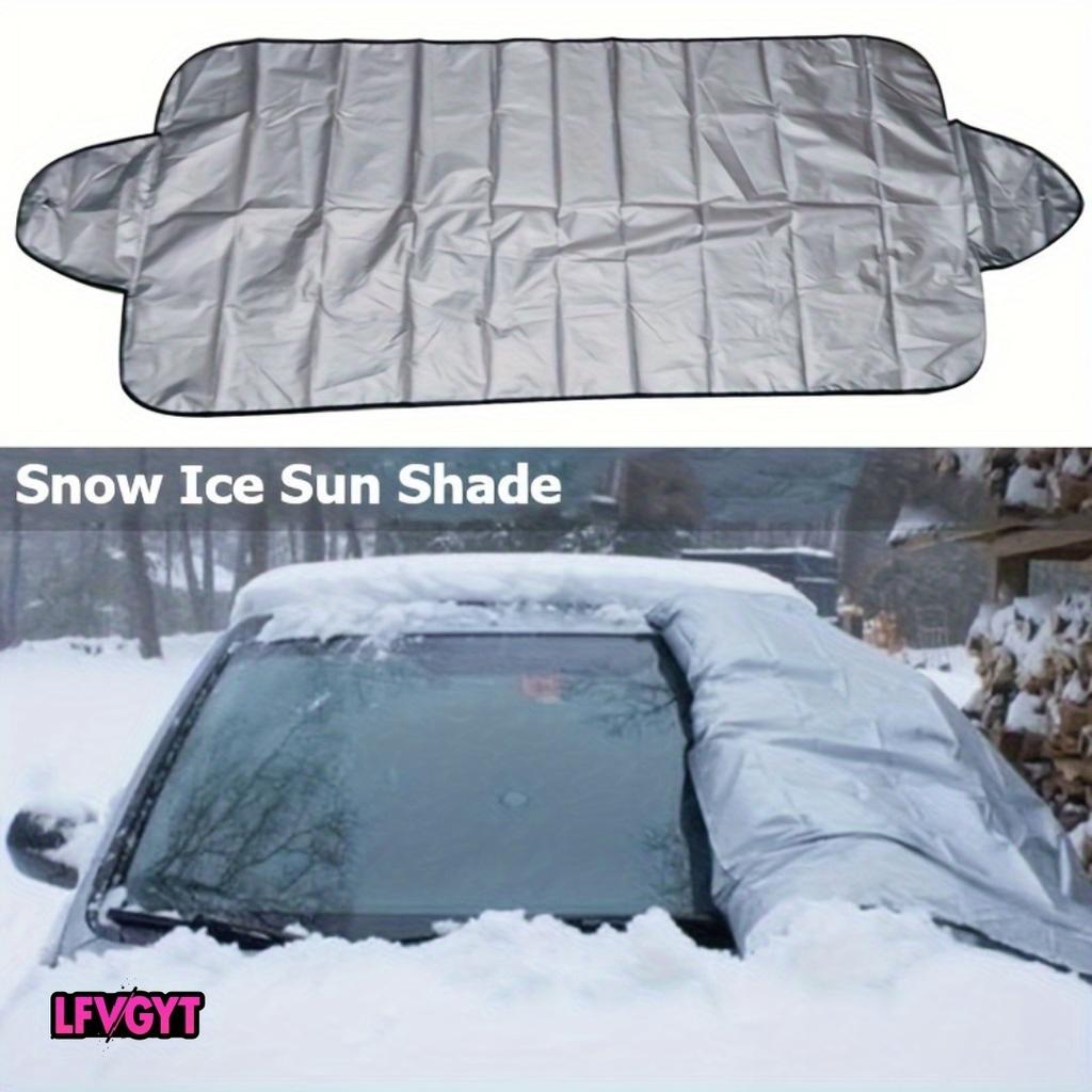 Universal Car Windshield Snow Cover - Frost Ice Rain Sun Protector for Most Cars SUVs 1PC Auto Windscreen ShieldWindshield Sunshades 1