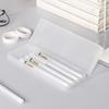Simple Plastic Pencil Case S/M/L Frosted Pen Box Translucent Multifunctional Stationery Case Students