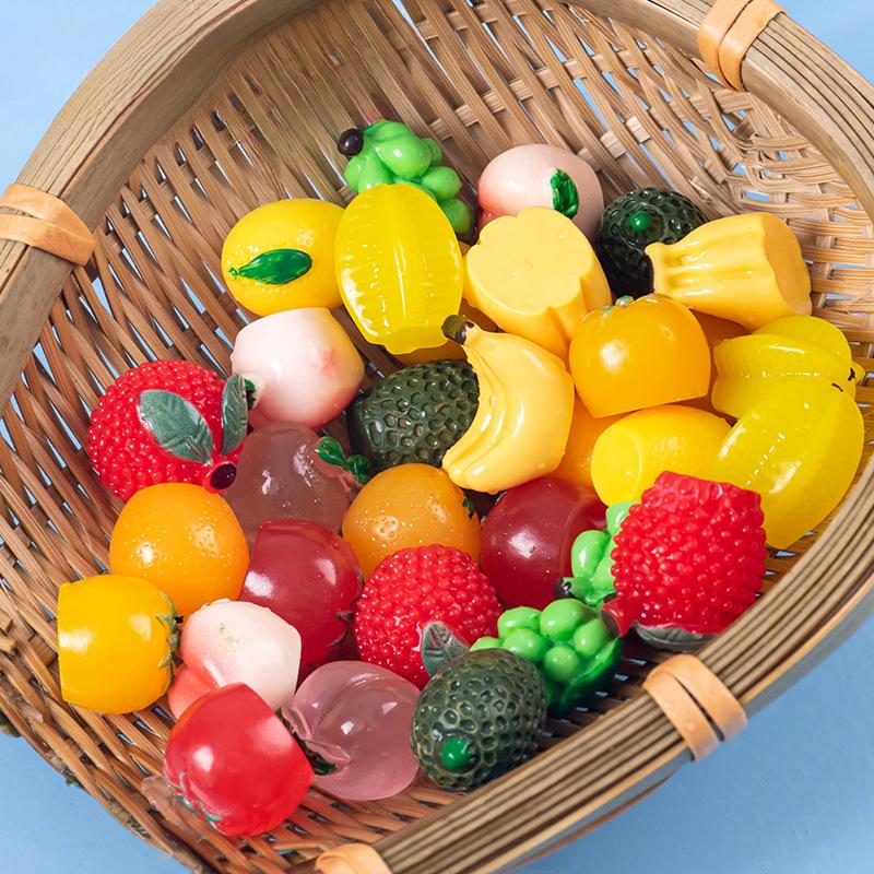 Micro Landscape Simulation Fruit Cuteness Arbutus Fruit Peach Tomato Diy Decoration Blind Bag Accessories Table Ornaments