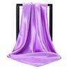 90*90CM Headwrap Muslim Satin Silk Square Scarf Muslim Hijab Women Underscarf Fashion Casual Look Plain Color Tudung Bawl Turban