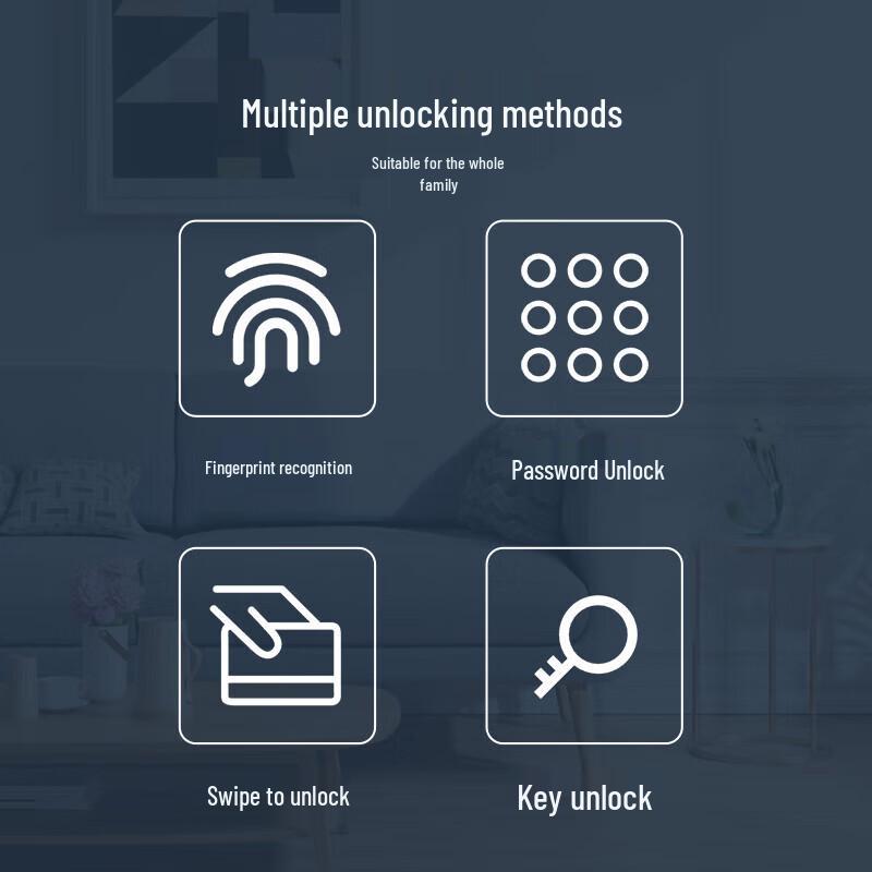 GEPAD G5 Smart Fingerprint Door Lock CN plug (adapter included)