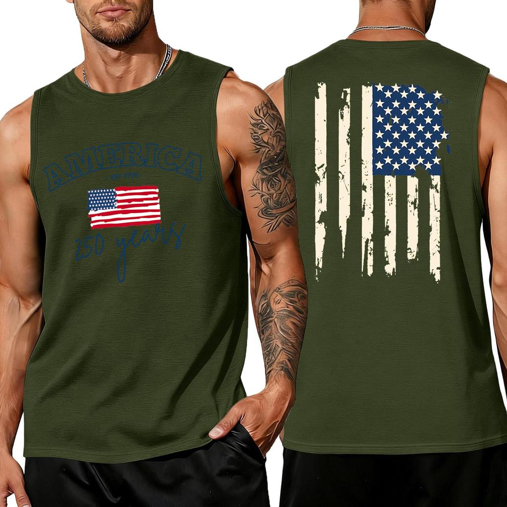 Herren Hemden 4. Juli USA Muskel Tanktops Patriotische Tanktops