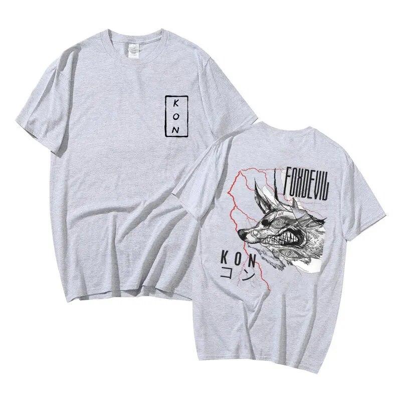 Anime Chainsaw unisex Hayakawa Aki Fox Devil Kon Tricou imprimat pe două fețe Streetwear Summer Unisex Women Fashion Unisexga CottonT shirt