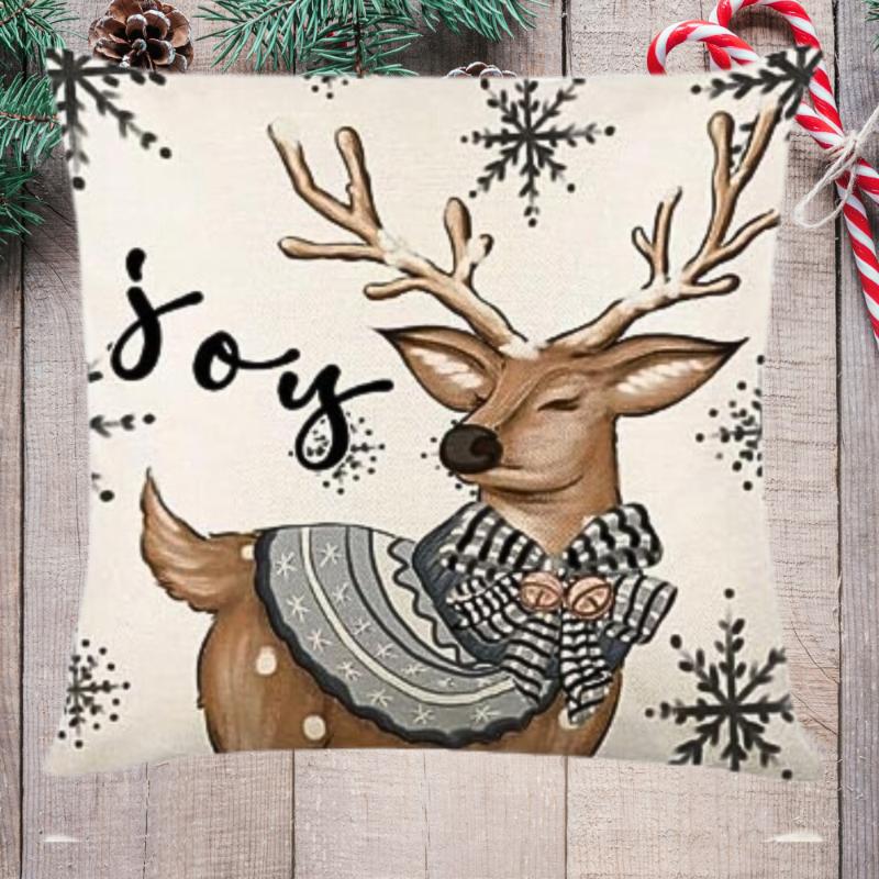 Christmas Pillowcase Set 4 Pcs Decorative 45X45 [Pillowcase4]