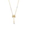 Female Light Luxury Niche Bow Tassel Pendant Necklace