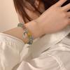 Guofeng Jade Rabbit bracelet adjustable fringe bracelet niche design promising future imitation jade bracelet Qixi Festival gift