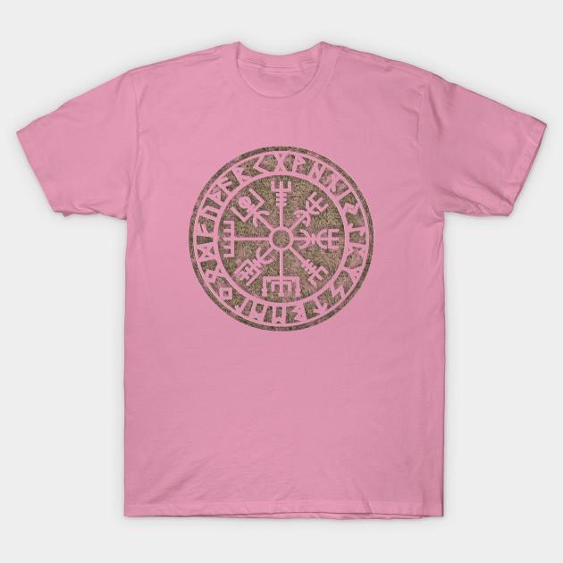 T-shirt Femme Vintage Vegvisir Runes Futhark Islandais Magique S Imprimé Harajuku Kawaii T-shirt Été Manches Courtes T-shirt Haut