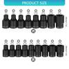 Bolt Nut Driver Bit 1/2inch 3/8inch Drive Hexagonal Shank Wrench Socket Screw Driver Set for Power Tool
