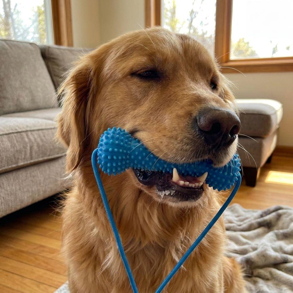 Anti-choking Dog Teething Stick Bite-Resistant Interactive Dog Toy Dog Chew Stick Teeth Cleaning