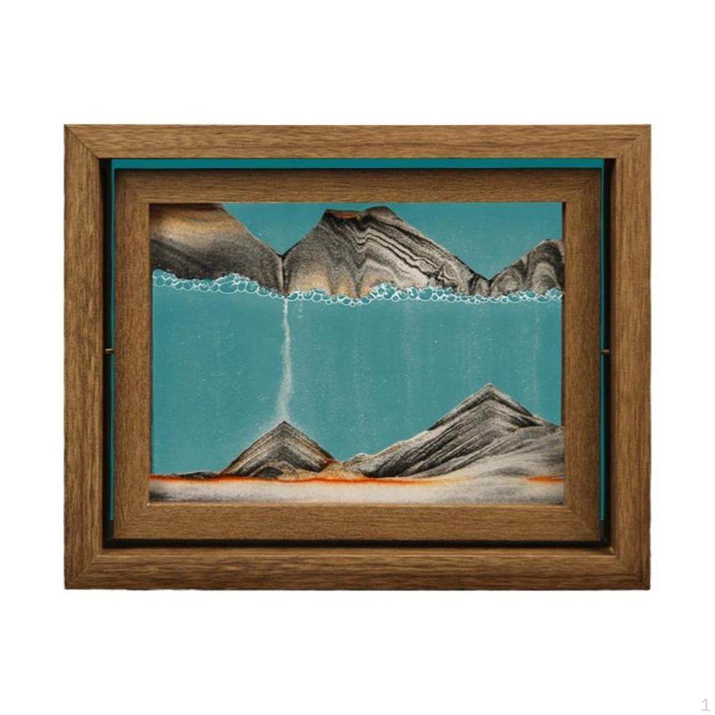 Flowing Sand Painting, Desktop Art Decoration, Home Office Rotatable,