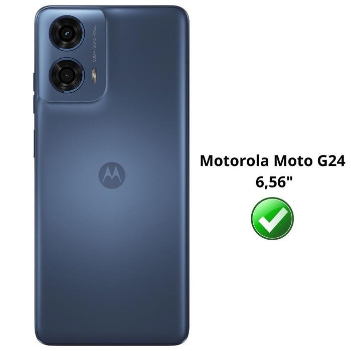 Schutzfolie - Phonillico® - Motorola Moto G24 - 4er-Pack - Gehärtetes Glas - Kratzfest
