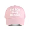 Im Bob Doing Bob Things Vintage Baseball Cap Baseball Cap Fashion Unisex Sunhat Womens Outdoor Sports Snapback Cap