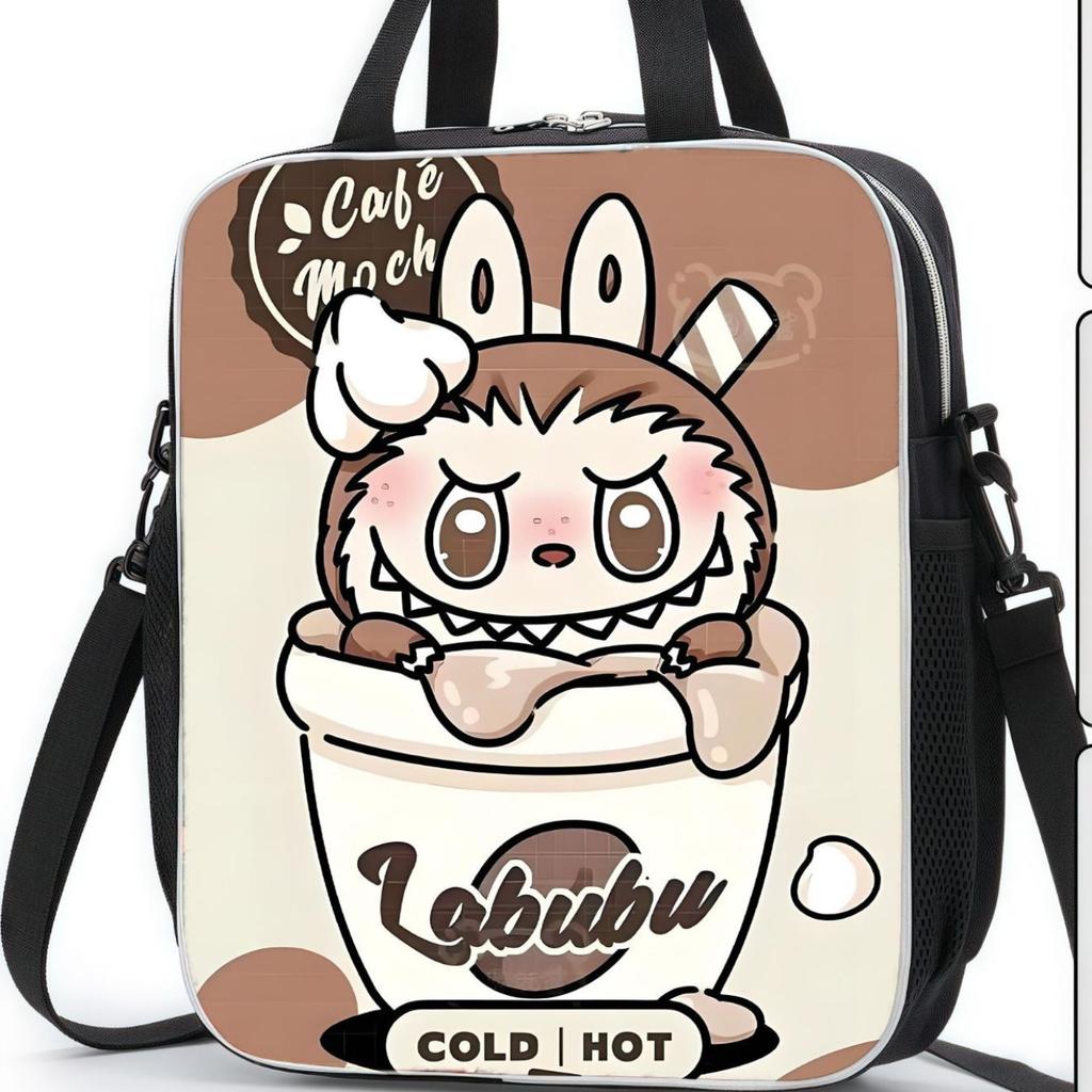 Torba tote z gruzu kreskówka uroczy dodatek duża pojemność torba dla ucznia na korepetycje plecak do szkoły podstawowej