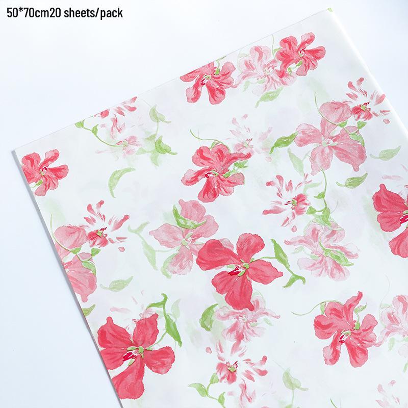 Exklusives florales Seidenpapier zum Einwickeln und Auslegen