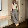 2022 Autumn Fashion Loose Casual Trousers Vintage Streetwear Retro Overalls Wide Leg Cargo Women Pants Womens Trousers Low Waist