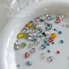 50Pcs  Nail Art Charm Special-Shaped Pointed-Bottom Colorful  Jewel For Face Clothes Shoes Decor Nail Supplies