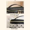 Double/Single  Layer Cosmetics Organizer Black Heart Printed Women Toiletry Bag  Travel