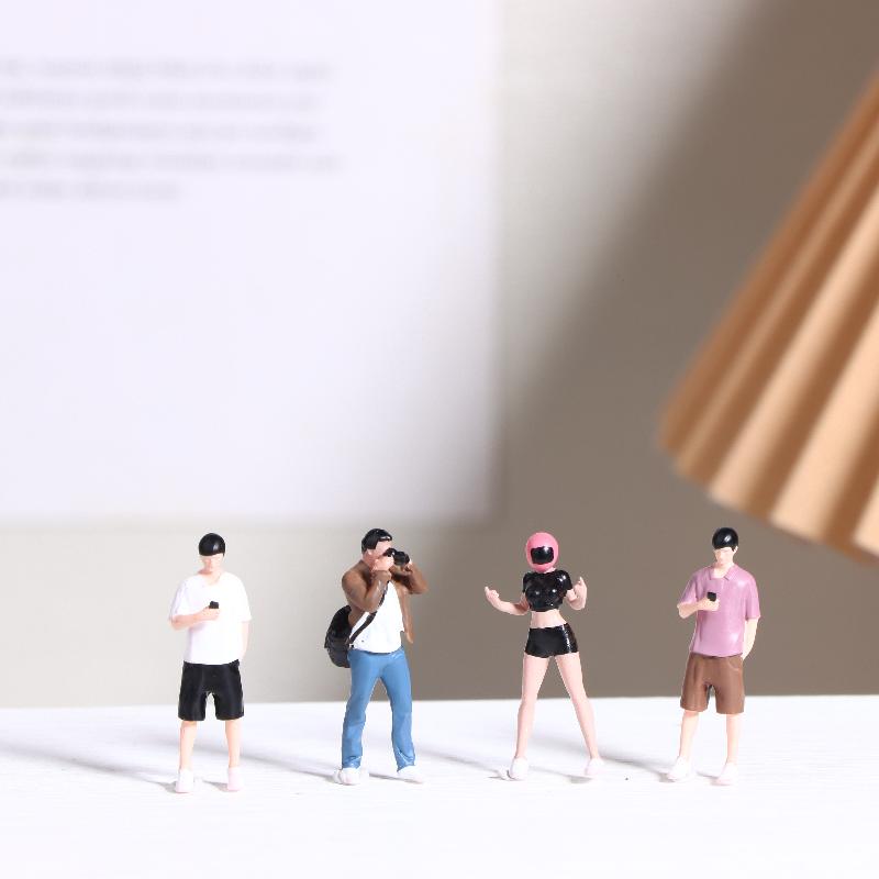 1 Pezzo 1/64 Miniatura Pographer Tavolo da Sabbia Paesaggio Mini Figura Modello Oggetti di Scena Creativo Pografia Esposizione Collezione Decorazione