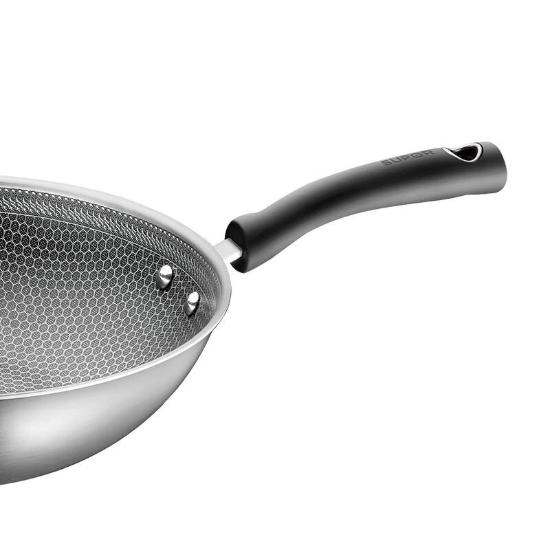 SUPOR Honeycomb 316L Stainless Steel Wok