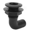 Marine Thru Hull Connector Leakproof Ergonomic Reliable Rugged 90 Degrees  Thru Hull Fitting for Yacht Boats Black