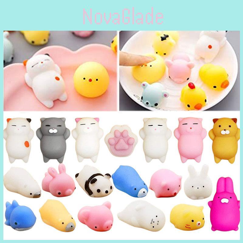 Cute Seal Squishy Animal Toy Stress Relief Squeeze Fun For Kids 50 Pieces Set
