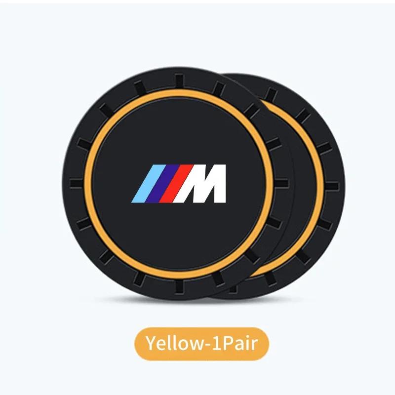 New Car Silicone Coasters Centre Console Water Centre Console Cup Non-Slip Mats Car Accessories For BMW E46 E90 G60 G20 G30