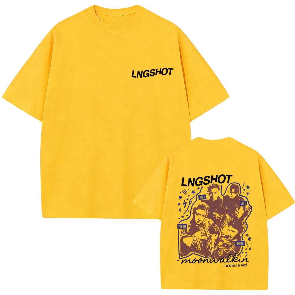 Korean Band Lngshot Face Graphic T Shirts Unisex Women Kpop Fashion Trend Tshirt Summer Unisex Casual Soft Cotton Oversized Tshirt
