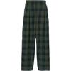 Karierte Hose Freizeit Hose Damen Olivgrün A6RZW-302