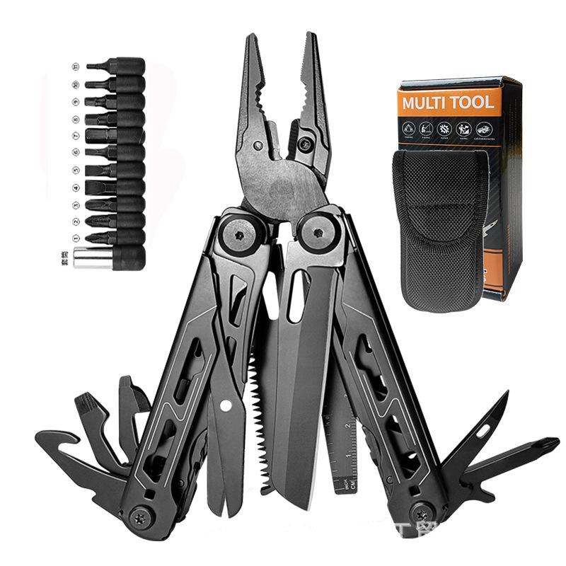 160mm multifunction portable pincers pliers vise 28in1 measuring rule saw foldable SS anti-corrosion out door camping tools