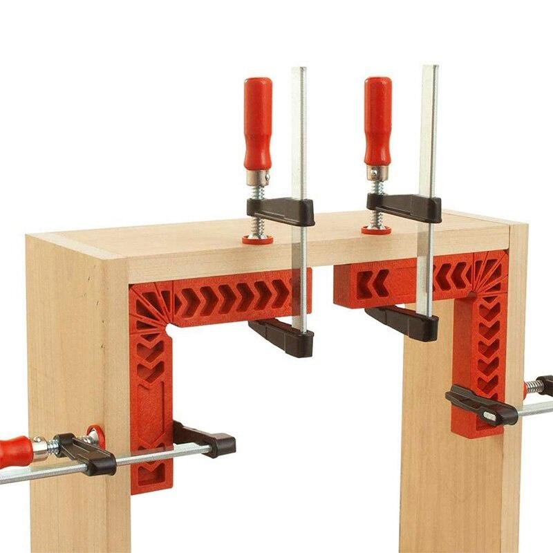 8Pcs Positioning Squares Plastic Clamping Square Right Angle Clamp Woodworking Carpenter Tool