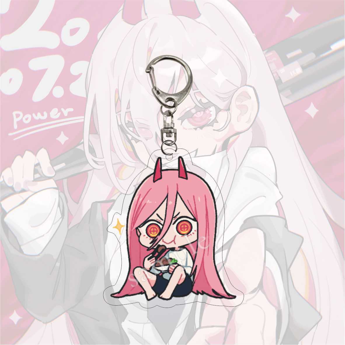 

Chainsaw Man Anime Keychain 5 5CM Acrylic Pendant Denji Makima Power Aki Hayakawa Kobeni Anime Accessories