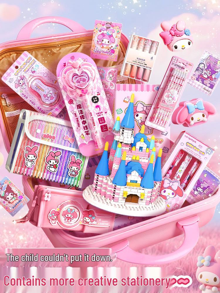 My Melody & Kuromi Back-to-School Schreibwaren Geschenkset für Erstklässler