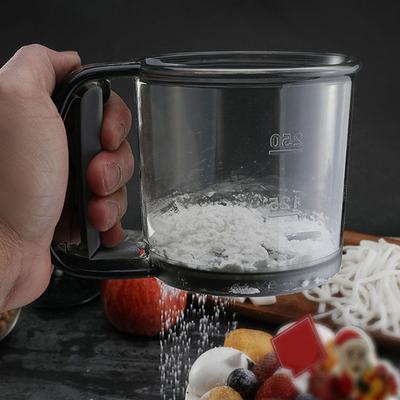 250ML Plastik Bardak Un Eleği İnce Örgü Kullanımı Kolay Temiz El Çok Fonksiyonlu Kompakt Boyutlu Un