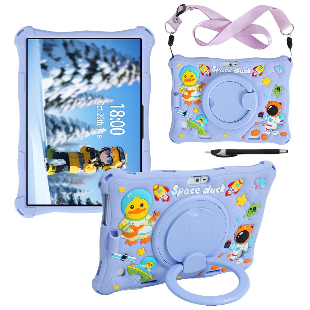 24cm*17cm Universal Tablet 10.1 Case Soft Silicone For 10 10.1 Cartoon Rotating Android Tablet PC Silicone Inch Soft Case